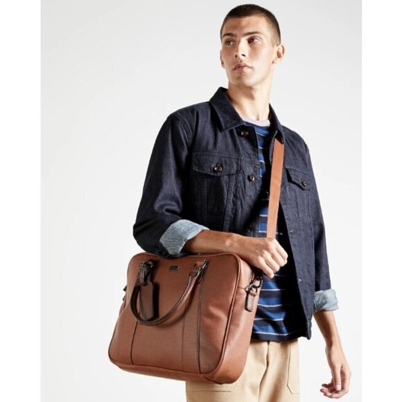 💕TED BAKER💕 Degrees Textured Laptop Briefcase - Picture 6 of 16